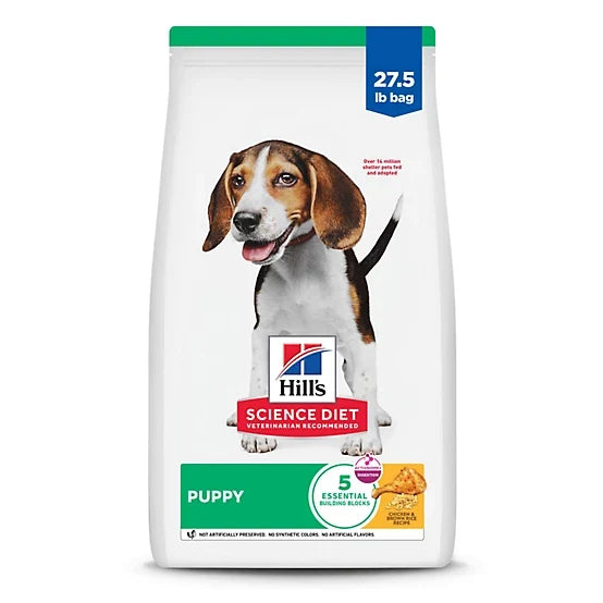 Hill's Science Diet Puppy Chicken and Brown Rice Recipe Dry Dog Food, 27.5lb