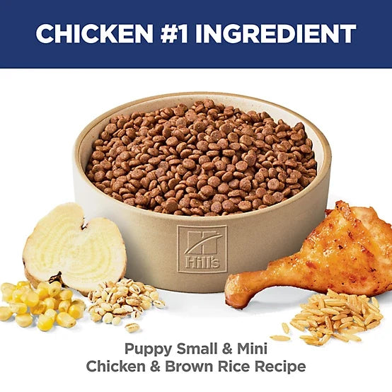 Hill's Science Diet Puppy Small and Mini Chicken and Brown Rice Recipe Dry Dog Food, 12.5lb