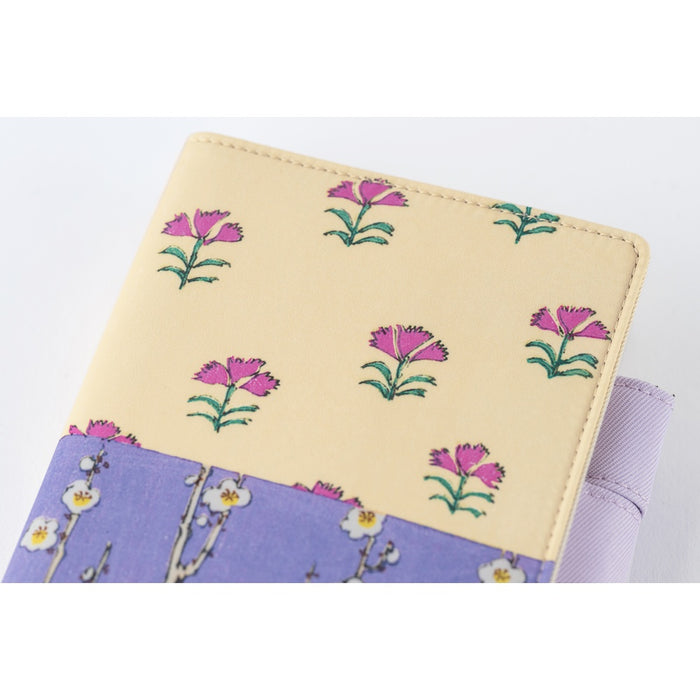 Hobonichi A6 Original Cover - Unsodo: Bijutsukai (Plum and Dianthus)