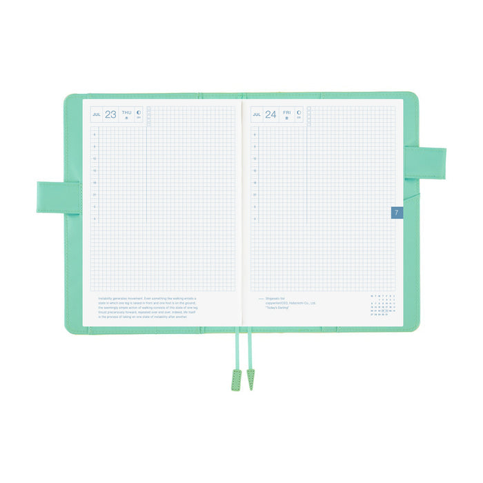Hobonichi Techo A5 Cousin Cover - Colours: Chamomile Mint