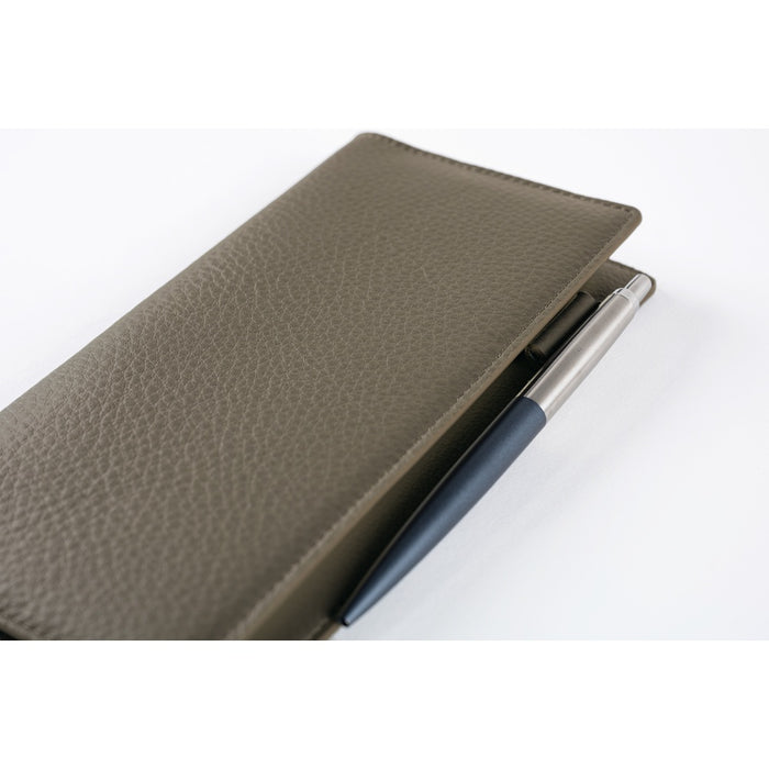 Hobonichi Techo Weeks Cover - Leather: Taut (Gray & Light Blue)