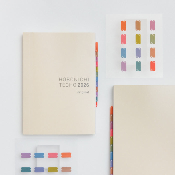 Hobonichi TSUKI no IRO: Index Stickers