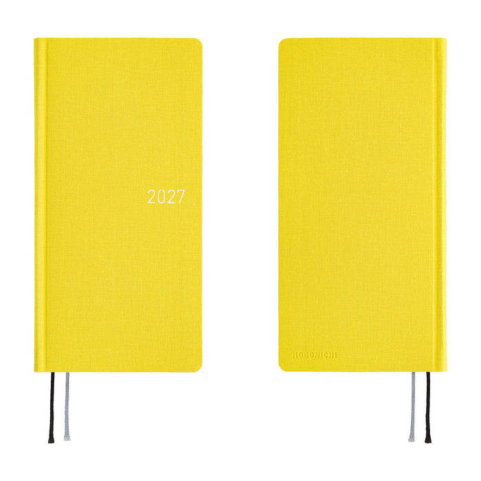 Hobonichi Weeks 2027 - Colours: Canaria Yellow (January Start)