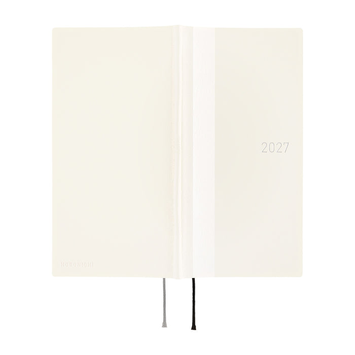 Hobonichi Weeks 2027 - White Line: Ivory (January Start)