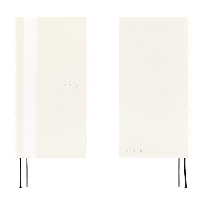 Hobonichi Weeks 2027 - White Line: Ivory (January Start)
