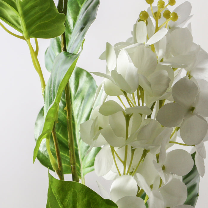 Hydrangea Spray - White 74 cm