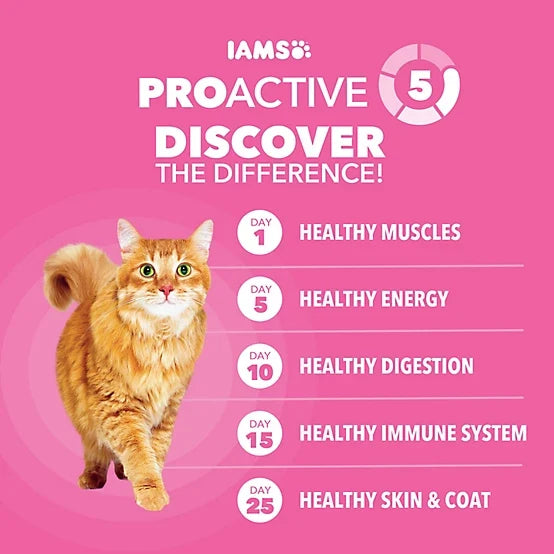 Iams Proactive Health Adult Indoor/Outdoor Sensitive Digestion and Skin Turkey Recipe Dry Cat Food, 13lb