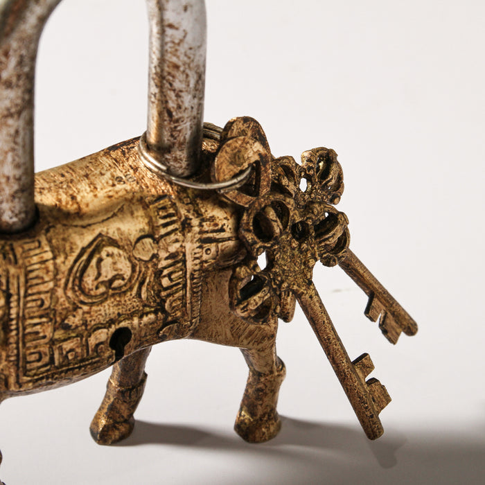 Indian Brass Horse Lock
