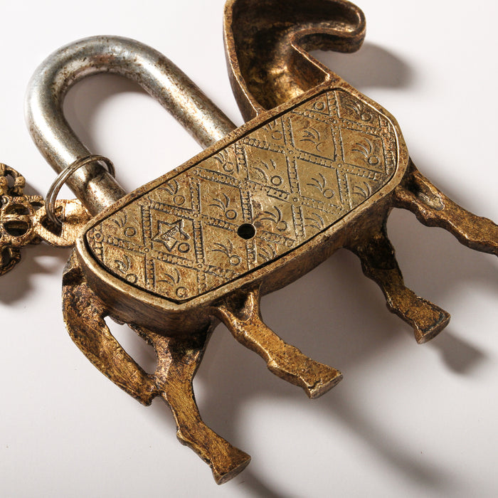 Indian Brass Horse Lock