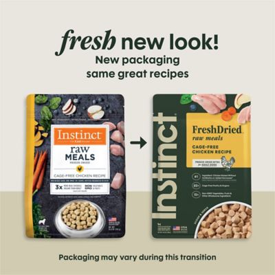 Instinct Freeze Dried Raw Meals Grain Free Cage Free Chicken Recipe Dog Food