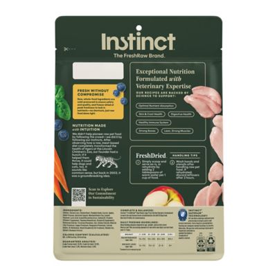 Instinct Freeze Dried Raw Meals Grain Free Cage Free Chicken Recipe Dog Food