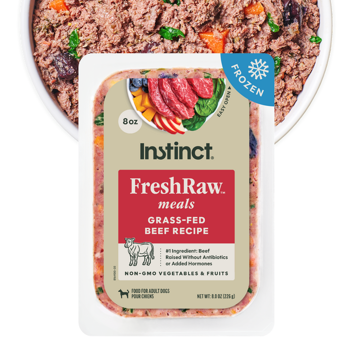 Instinct FreshRaw Meals Grass-Fed Beef Recipe Dog Food, 8oz