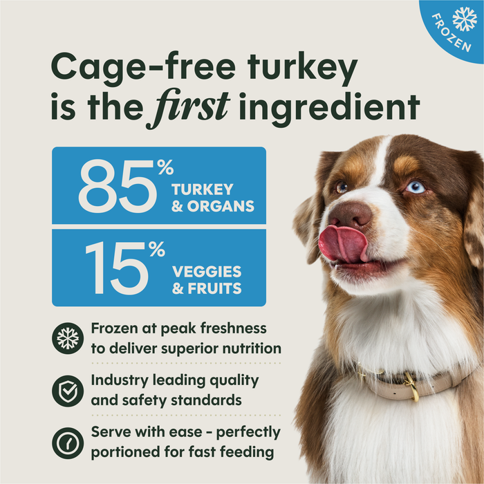 Instinct FreshRaw Medallions Cage-Free Turkey Recipe for Adult Dogs, 3lbs
