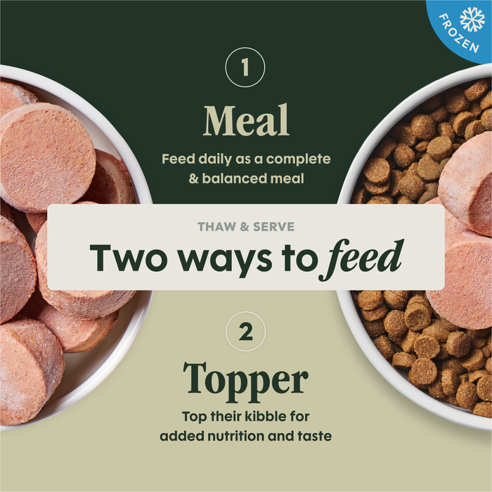 Instinct FreshRaw Medallions Grass-Fed Beef Recipe for Adult Dogs, 3lbs