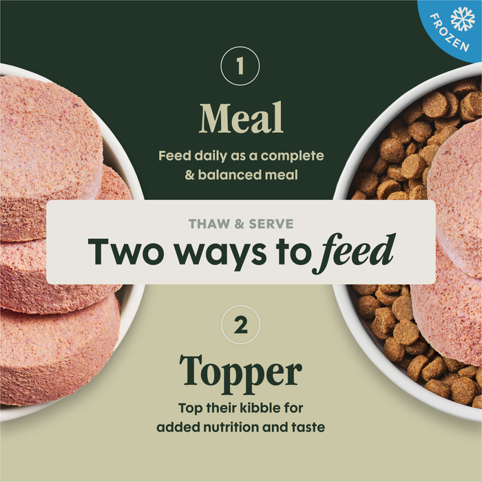 Instinct FreshRaw Patties Grass-Fed Beef Recipe for Adult Dogs, 6lbs
