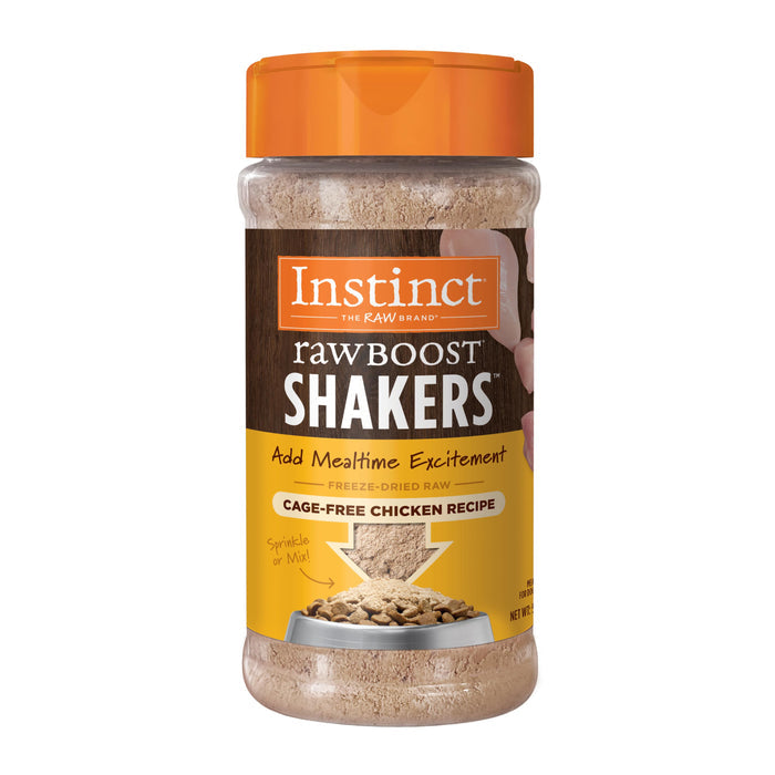 Instinct Raw Boost Shakers Chicken Freeze-Dried Dog Food Topper, 5.5 oz. Bottle