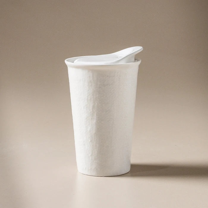It's a Keeper Ceramic Cup White Linen - Few and Far - Mugs