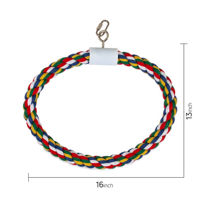 JW BIRD SWING N PERCH 1 RING LG
