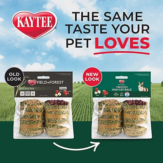 Kaytee Field+Forest Mini Hay Bales Apple and Rose, 7 oz., 2 pk.