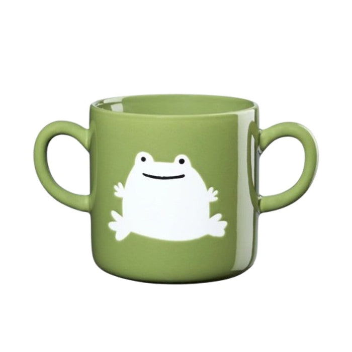 KIDS FROG KRŪZE 250ML, AR DIVĀM OSIŅĀM, G.ZAĻA, PORCELĀNS