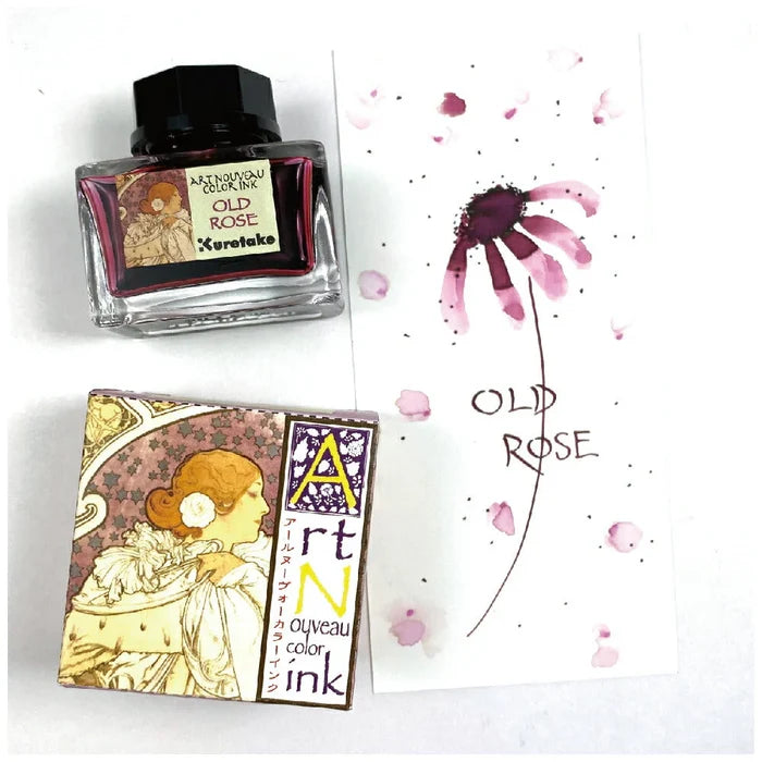 Kuretake Art Nouveau Colour Fountain Pen Ink 20ml Bottles