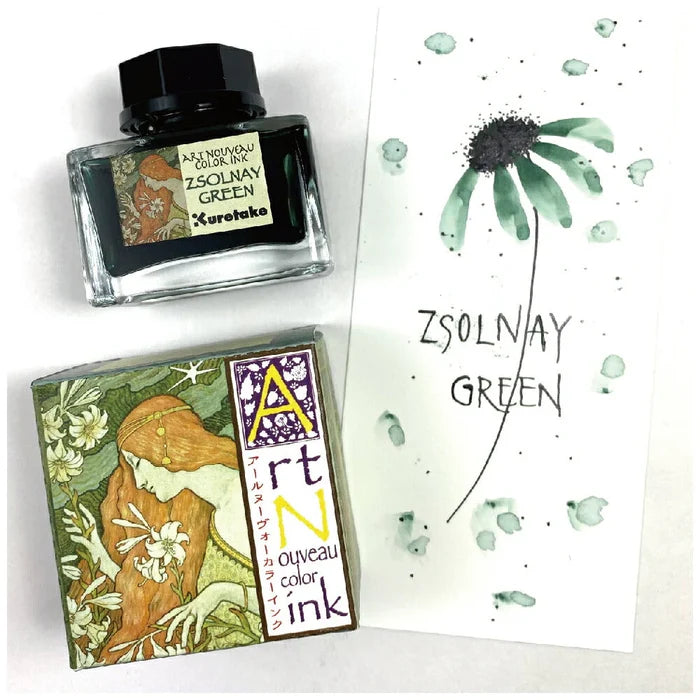 Kuretake Art Nouveau Colour Fountain Pen Ink 20ml Bottles