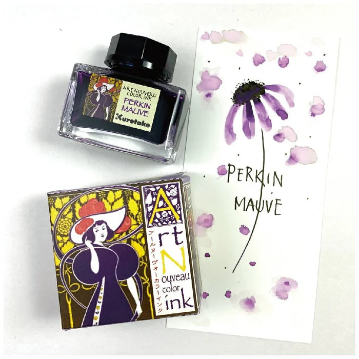 Kuretake Art Nouveau Colour Fountain Pen Ink 20ml Bottles