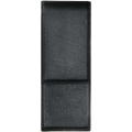 This is the LAMY Grained Leather Black 2 Pen Pouch.