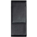 This is the LAMY Grained Leather Black 3 Pen Pouch.