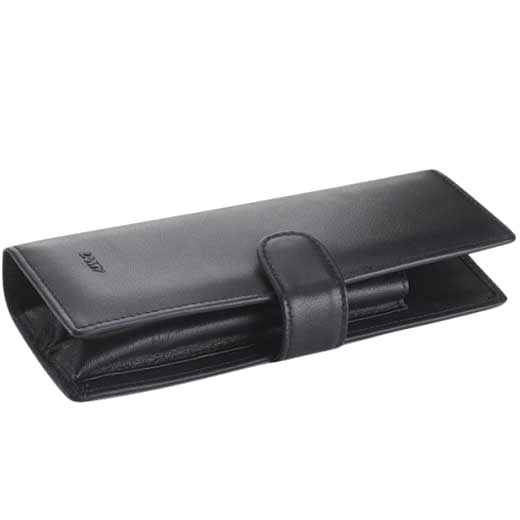 This is the LAMY A 402 Black Leather Folding 2 Pen Pouch.