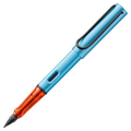LAMY's AL-Star Denim Special Edition Fountain Pen has a black spring clip on the cap.