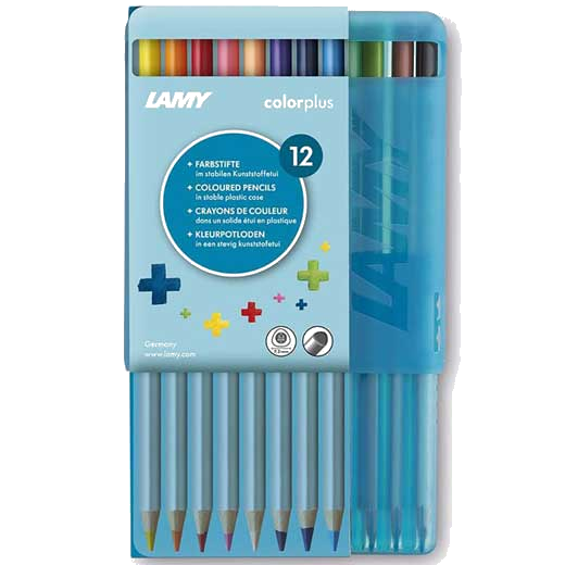 These are the LAMY Colourplus Pencils Pack of 12 in Plastic Case.