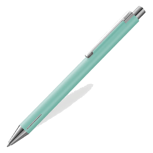 This LAMY Econ Special Edition Lagoon Ballpoint Pen has polished chrome trims and a smooth barrel with grip for ease when writing.