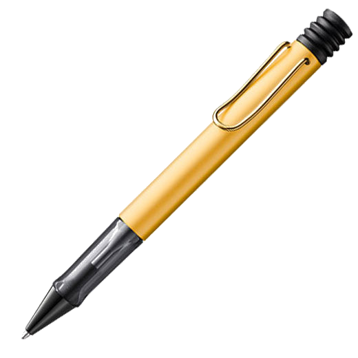 This Lamy gold ballpoint pen is part of their LX collection.