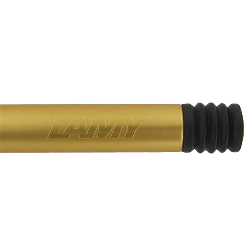 This Lamy LX gold ballpoint pen comes in its own matching gold tube.