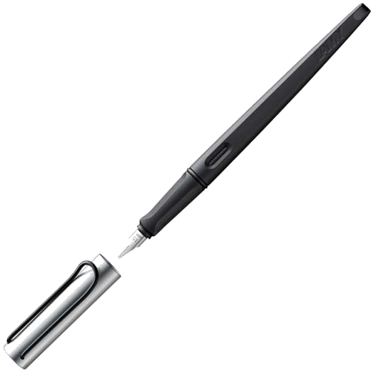 This is the LAMY Joy Black & Aluminium 1.9 mm Calligraphy Fountain Pen.