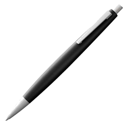 Fibreglass matt black ballpoint pen LAMY 2000.
