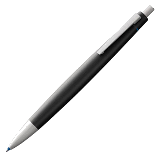 LAMY 2000 Multicolour Ballpoint Pen, Matt Black Fibreglass.