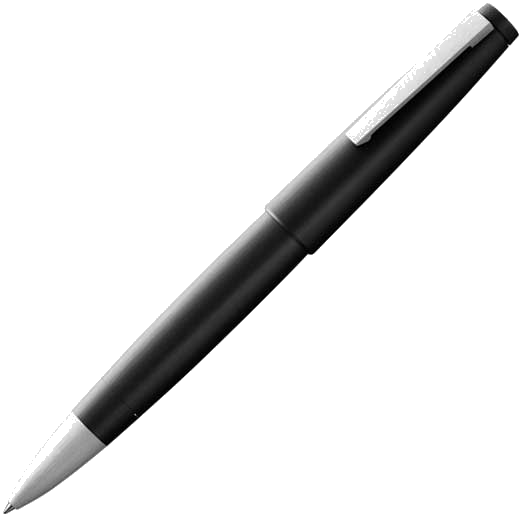 This is the LAMY Matt Black Fibreglass 2000 Rollerball Pen.