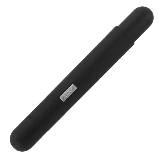 This black Pico ballpoint from LAMY uses a spring mechanism to reveal the refill.