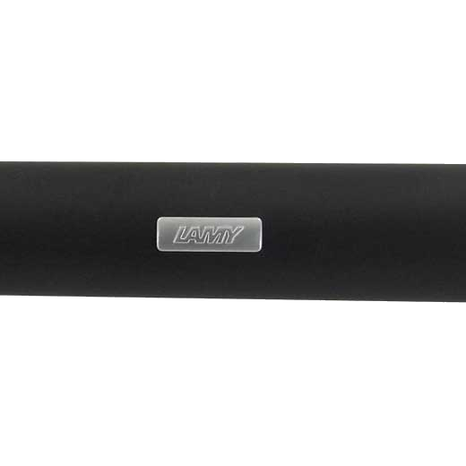 This LAMY black Pico ballpoint pen comes with the brand name on the barrel.