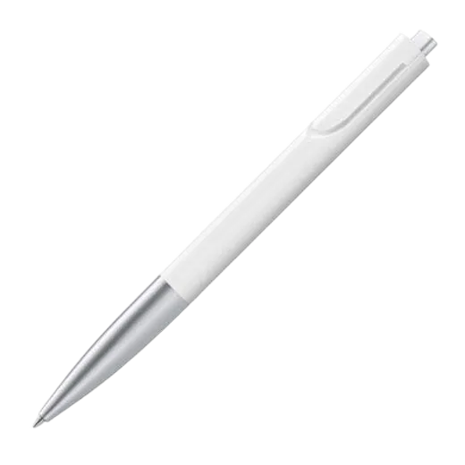 The LAMY white plastic ballpoint pen in the Noto collection.