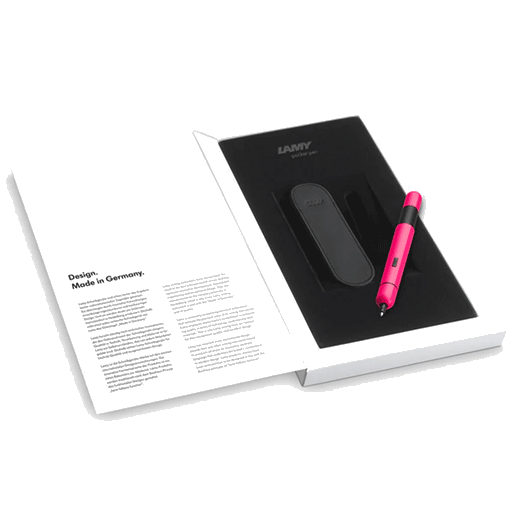 This Pico Neon Pink Ballpoint Pen Set by LAMY is really compact and great for carrying with you.