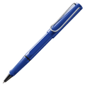 The LAMY blue rollerball pen in the Safari collection.