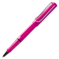 The LAMY pink rollerball pen in the Safari collection.