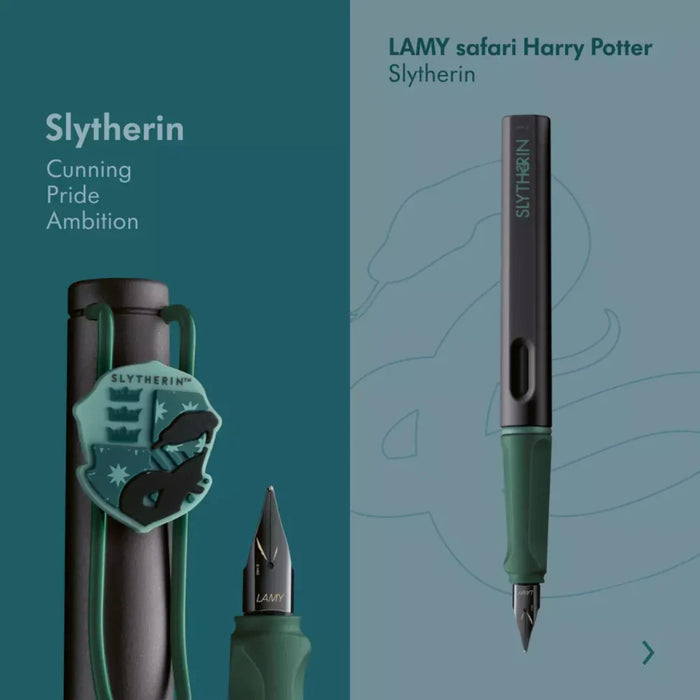 The Safari Special Edition Harry Potter Green Slytherin Fountain Pen M by LAMY.