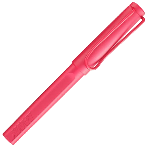 The Safari Special Edition Sunset Rollerball Pen has the LAMY brand name subtly engraved on the barrel.