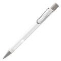 The LAMY white ballpoint pen in the Safari collection.