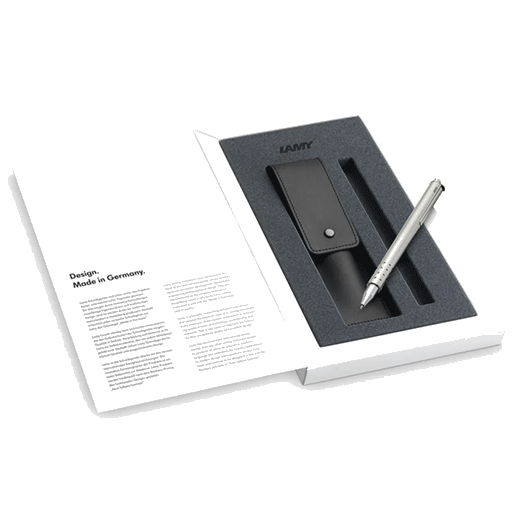 This LAMY Swift Rollerball Pen Set with Case comes boxed and makes a great gift.