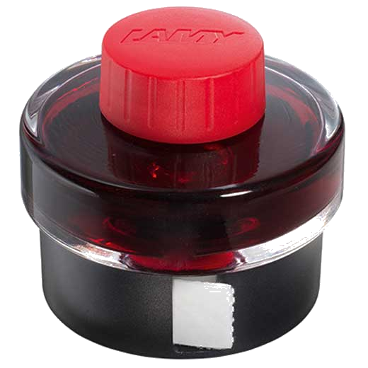 This LAMY fountain pen refill comes in red.